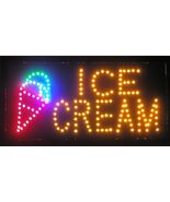 Ice Cream Shop Open Late 19&quot;x10&quot; Neon Light Sign Lamp Wall Decor Windows... - €38,86 EUR