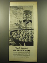1959 Royal Hawaiian Macademia Nuts Advertisement - Those rare nuts from Hawaii - £14.44 GBP