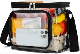 Clear Lunch Bag Adult Large Heavy Duty Transparent Stadium Approved Lunch Box fo - £26.06 GBP