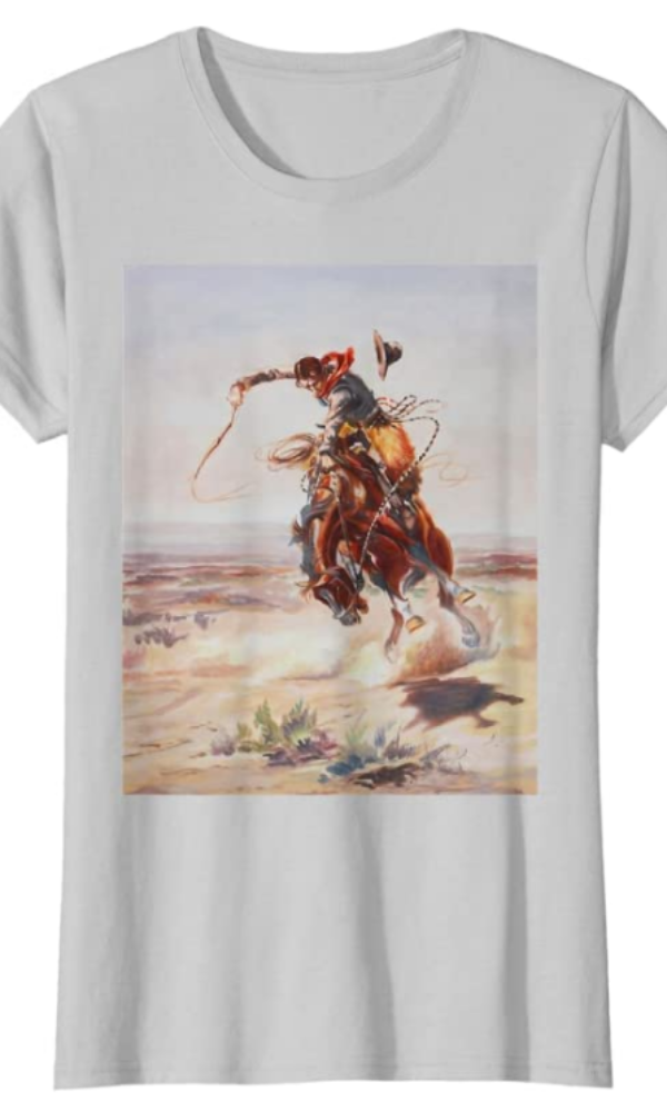 Cowgirl Kim Cowboy and Bucking Horse Tee
