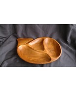 Monkey Pod Hand Crafted Whale Shaped 3 Section Serving Dish- Made In Phi... - $452.18 MXN
