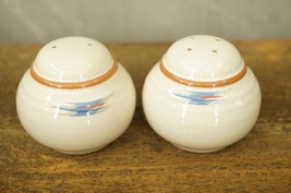 Vintage China NORITAKE Raindance Pattern Chunky Ceramic Salt &amp; Pepper Shakers - £30.00 GBP