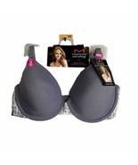 Maidenform Women’s T Shirt Sweet Nothings Bra Gray Lace Underwire Size 36C - £10.95 GBP