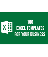 100 Excel templates for every small business owner - £3.90 GBP