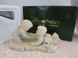 Dept 56 68179 Snowbabies Figurine Help Me I&#39;m Stuck 6.75&quot;L Boxed - £11.83 GBP