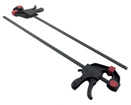 Set of 2 - 24&quot; Ratcheting Bar Clamp 2.5&quot; Throat Depth Nylon Handle w/Tri... - £16.54 GBP