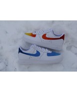 Sunset &amp; Ocean Fade Air Force 1s – Custom Hand-Painted Gradient Nike Air... - $224.99