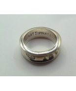 TIFFANY &amp; CO.  Band Ring Signed 1997 Tiffany &amp; Co. 925 T&amp; Co. 1837 Size 6 - $210.00