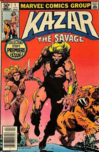KA-ZAR THE SAVAGE #1 (NEWSSTAND EDITION) - APR 1981 MARVEL COMICS, VF- 7.5 - $8.42