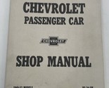 Chevrolet Passenger Car Shop Service Manual RS-34-SM 1949-1953 Models Re... - $18.95