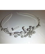 Christina Bridal Collection head piece silver tone with roses and rhines... - £19.46 GBP