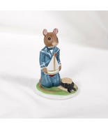 Rupert Mouse The Woodmouse Family Ceramic Anthropomorphic Figurine Boat - £17.55 GBP