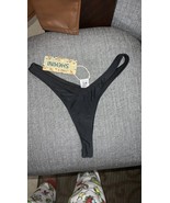 SHEKINI Cheeky Bikini Bottoms Strappy Low Rise Brazilian Thong Swim S Bl... - £17.70 GBP