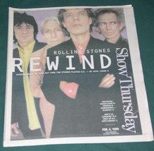 THE ROLLIN STONES SHOW NEWSPAPER SUPPLEMENT VINTAGE 1999 MICK JAGGER - $24.99