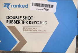 Rubber Translucent Keycap Set - Double Shot - OEM Profile - 23 Keys - Grip - $17.70