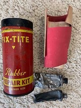 Vintage Fix Titel Rubber Tire Repait Kit Can with Contents Universal Che... - £9.41 GBP