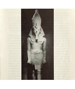 1942 Egypt Statue of Tutankhamun Historical Print Antique Ephemera 8x5  - $369.57 MXN