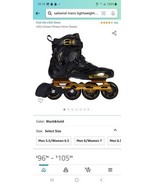 LIKU Unisex Fitness Inline Skates Black&amp;Gold - $120.84 CAD