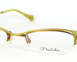 Nuovo Nodoka ND10155 LN Limone/Marrone Occhiali Montatura Metallo 47-20-... - $76.21