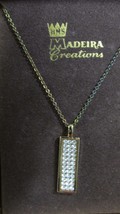 &quot;RHINESTONE BAR NECKLACE&quot;&quot; - MADEIRA CREATIONS - £7.00 GBP