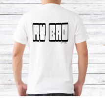 "My Bad" Men's T-Shirt, Retro Design,  3 Colors to Choose - £19.66 GBP