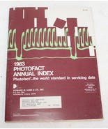1983 Howard Sams  &amp; Co Photofact Annual Index Guide Catalog Magazine ~ 1... - $189.87 MXN