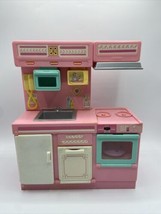 Vintage 1991 Meritus Barbie Kitchen Interactive Set - $20.57