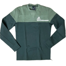 adidas Sweatshirt Mens XS Army Green Sports Crewneck Pullover - £16.39 GBP