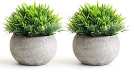 The Bloom Times 2 Pcs Fake Plants For Bathroom/Home Office Decor,, Potte... - $31.99