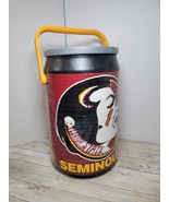 Vtg FSU Seminoles Kooler Kraft Cooler Can Seat 14&quot; Tailgate Football Col... - $39.99