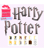Harry Potter Font, Clipart Digital, PNG, Printable, Decoration, Instant ... - £2.20 GBP