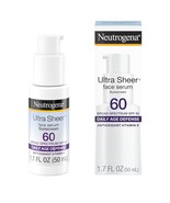 eutrogena Ultra Sheer Moisturizing Face Serum with Vitamin E &amp; SPF 60, A... - $236.30 MXN