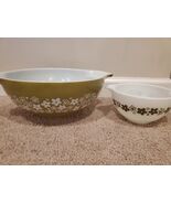 Pyrex Spring Blossom Crazy Daisy Green 441 444 Bowls Vintage  - €42,94 EUR Pyrex Spring Blossom Crazy Daisy Green 441 444 Bowls Vintage  - €42,94 EUR