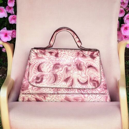 Primary image for RARE Find... FENDI Tooled Leather Colorful Handbag