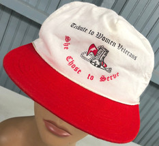 Tribute to Women Veterans She Chose To Serve VTG Baseball Cap Hat Snapback - $12.37