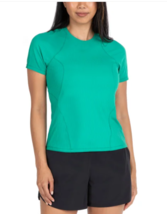 Spyder Women&#39;s Ribbed Short Sleeve Tee GREEN Women&#39;s Sz XL NWT - $246.03 MXN