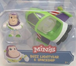 Toy Story 4 - Disney Pixar - Minis Buzz Lightyear &amp; Spaceship Figure Collectible - £7.73 GBP