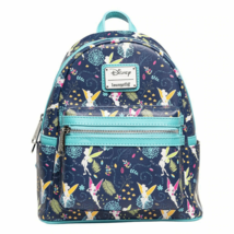 Loungefly Disney Peter Pan Teal Tinkerbell Glow In The Dark Mini Backpack - £95.92 GBP