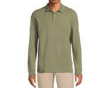 George Men&#39;s Pique Long Sleeves Polo Shirt , Green Artichoke Size 2XL (5... - $18.80