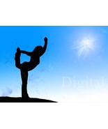 Digital Download Yoga Woman Watercolor Wallpaper - £3.78 GBP