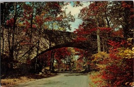 Stone Bridge At Buck Hill Falls, Pennsylvania In The Pocono Mountains Postcard - £3.54 GBP