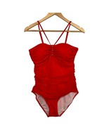 Lauren Ralph Lauren Swimsuit Womens 10 Red One Piece Ruched Strappy Bath... - $46.02 CAD