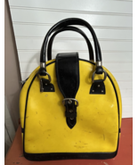 Vintage 1960&#39;s Mod STARFLITE travel bag AS IS yellow black GoGo cosplay ... - $19.79