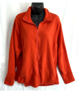 Never Not Hustling Size 3XL Orange Long Sleeve Sweatshirt Zipper Women&#39;s - $21.89 CAD