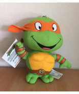 Teenage Mutant Ninja Turtles Michelangelo Plush Keychain Nickelodeon NWT - £15.72 GBP