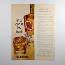Vtg Four Roses American Blended Whiskey Kodak Carousel 850 Projector Print Ad - £10.68 GBP