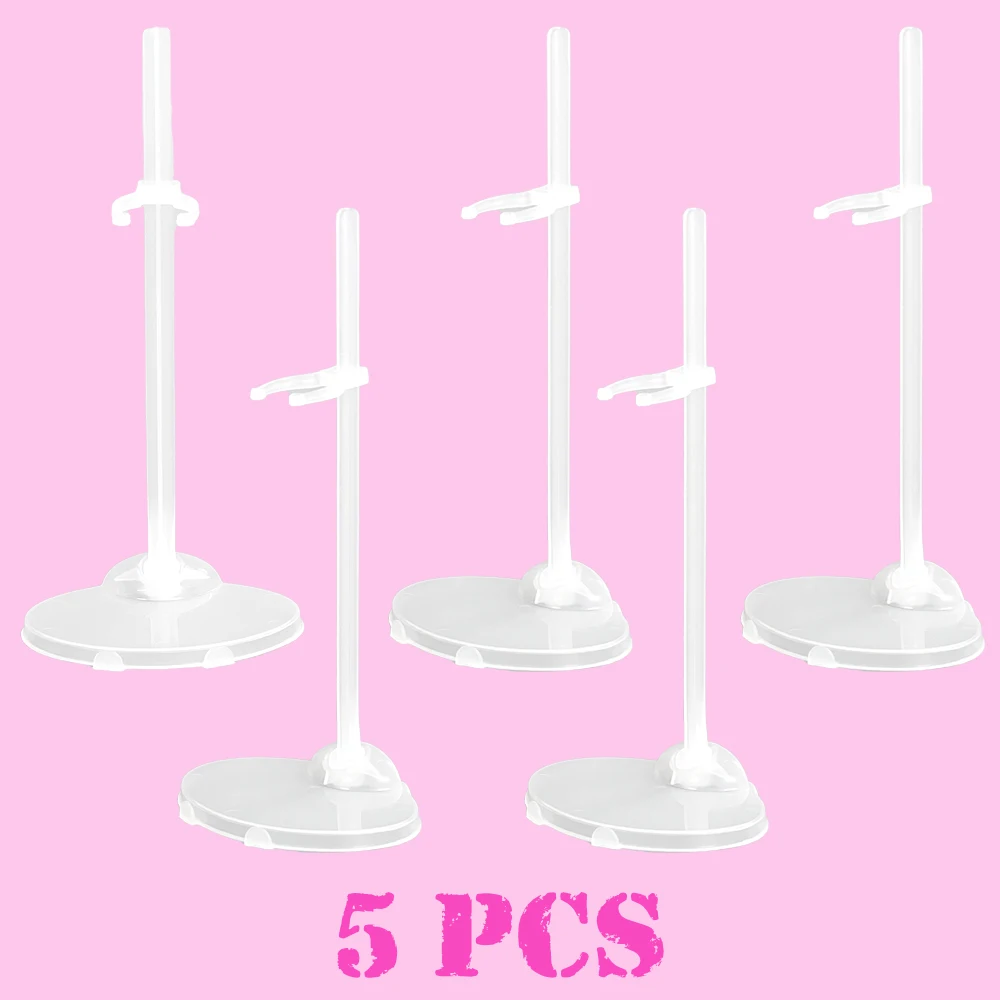 NK 5 Pcs/Set Transparent Waist Doll Stands Display Supporting Holder Mannequin - £8.96 GBP