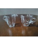 Vintage Heisey Glass Lariat Pattern Creamer and Sugar Set - $17.33