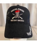 Black US Army Special Forces Ball Cap One Shot One Kill Adjustable - $20.20 CAD