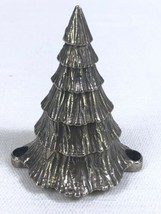 Vtg Wm A Rogers Silver Plated Christmas Tree Candle Holder Table Top Decor - £10.01 GBP